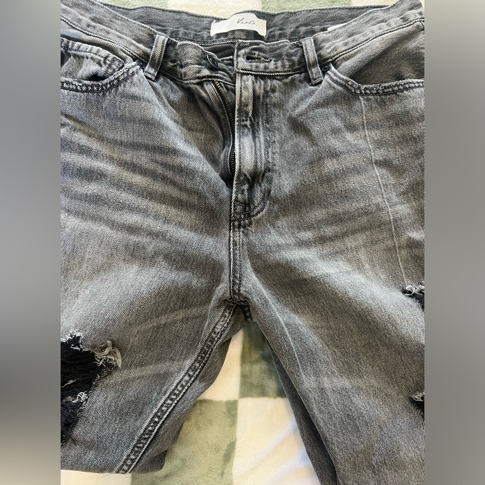Gray Distressed Jeans